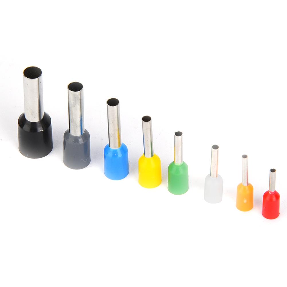 400 Pcs Crimp Terminal Tin Plated Copper with PVC Insulator Pin End Terminal Kit  less than br more than