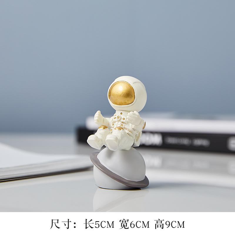 

Смоляные украшения для хранения астронавтов, статуи, скульптуры, статуэтки, украшения, ремесла, ящики для хранения, поддоны, подносы, мебель золотой