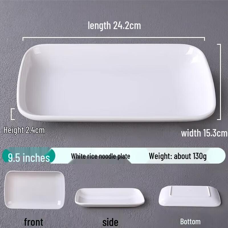 White Melamine Multi-Purpose Serving Plates