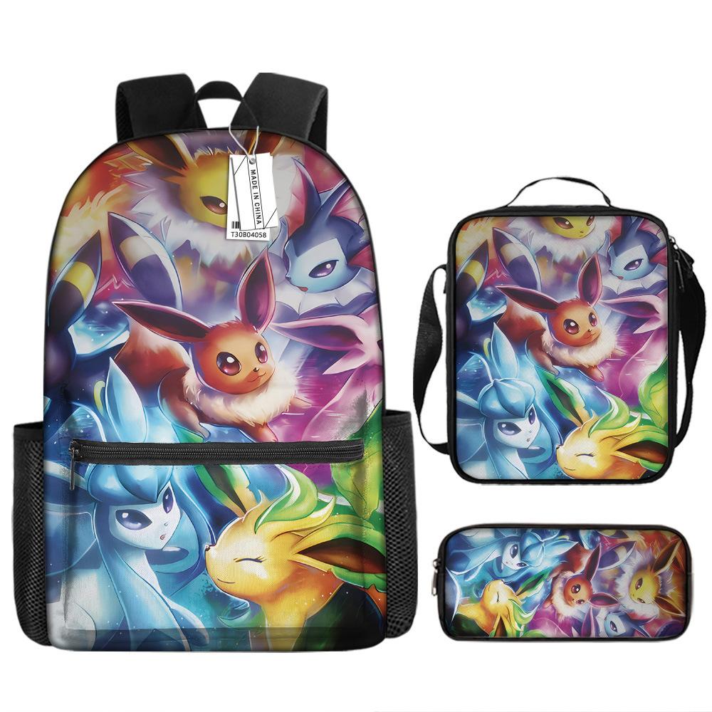 School Season Student Schoolbag Pokémon Pokémon Backpack Cartoon Satchel Pencil Case