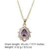 Luxuriöse Tropfenform Anhänger Halsketten für Frauen Mode Zirkonia Halskette Hochzeitsparty Schmuck Accessoires
