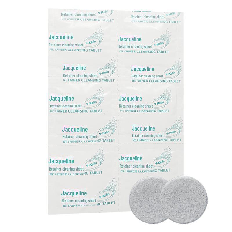 Invisible Braces & Dentures Cleaning Tablets - Effervescent Dental Cleanser