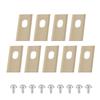 Lawn Mower Blades Stainless Steel Replacement Cutting Blade 7x10.8mm Center Holes Suitable for Dreame Lawnmower Accessories