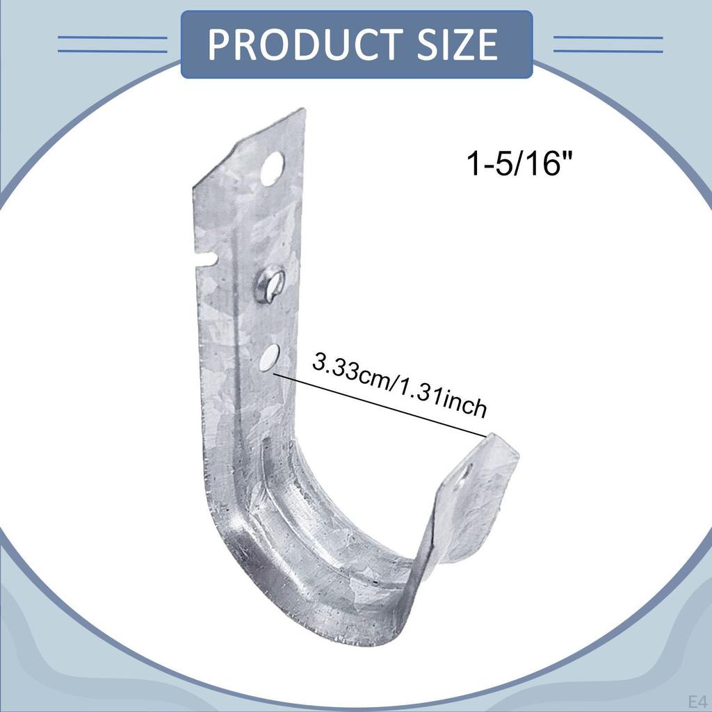 10 Cable Clips, J-hooks, Management, Household Items, Hangers, Garage Hooks for Home,