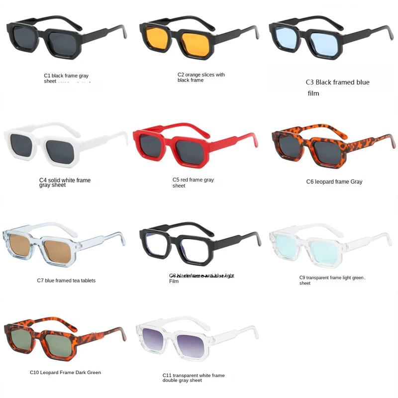 Luxurious Rectangle Sunglasses Women Oval Vintage Brand Designer Square Sun Glasses Men Shades Female Eyewear Anti-glare UV400