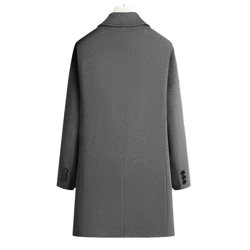 Autumn and Winter Woolen Coat Men's Medium and Long Down Take-off Liner with Cotton Business Casual Woolen Coat Jacket