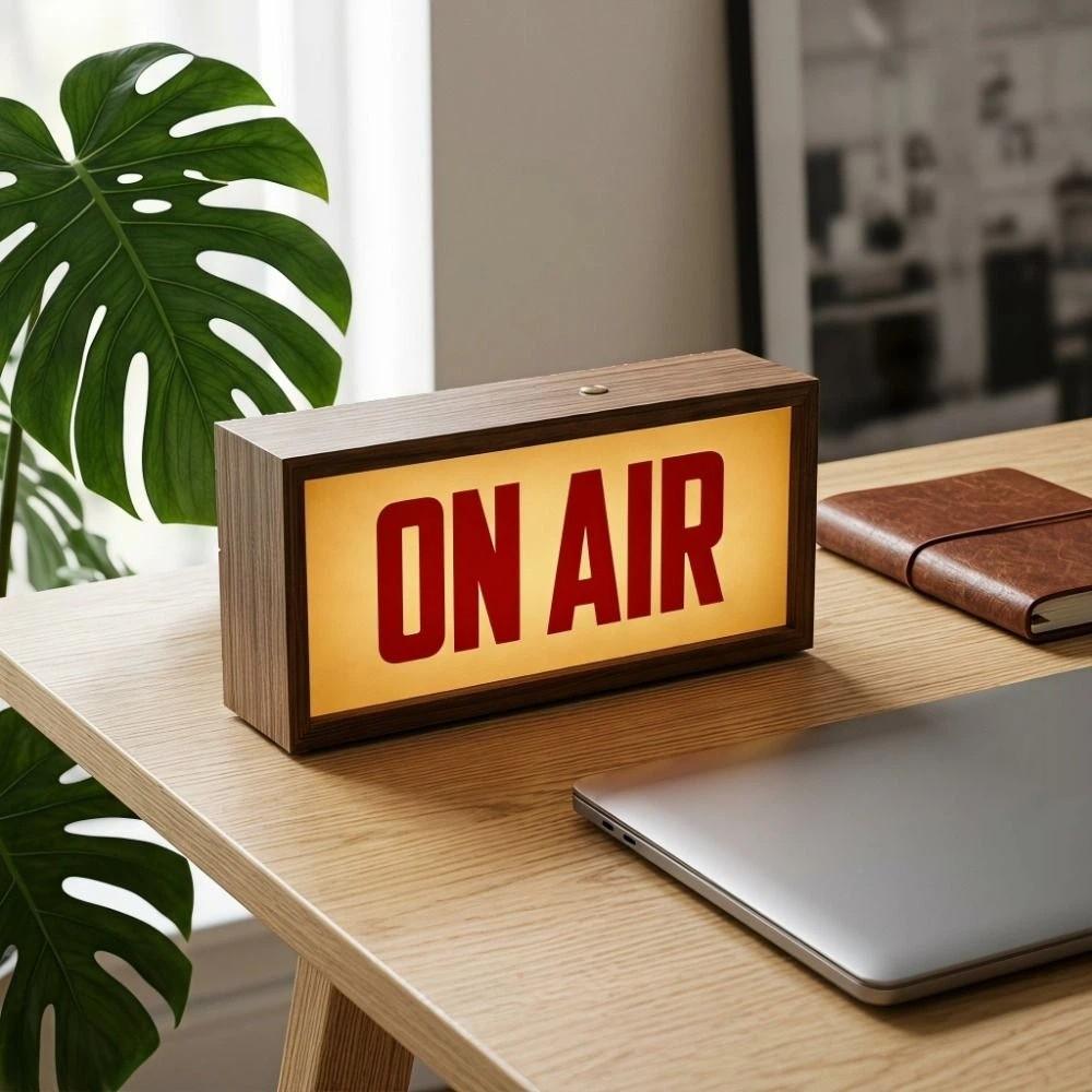 Schreibtischhalterung ON AIR Schild Sendung Sendung On Air Box Licht Heimstudio