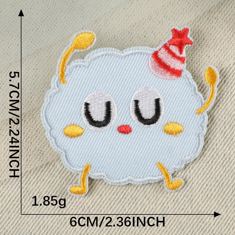 Self-Adhesive Cartoon Animal Patch for Shoes, Hats, Bags, and Clothing