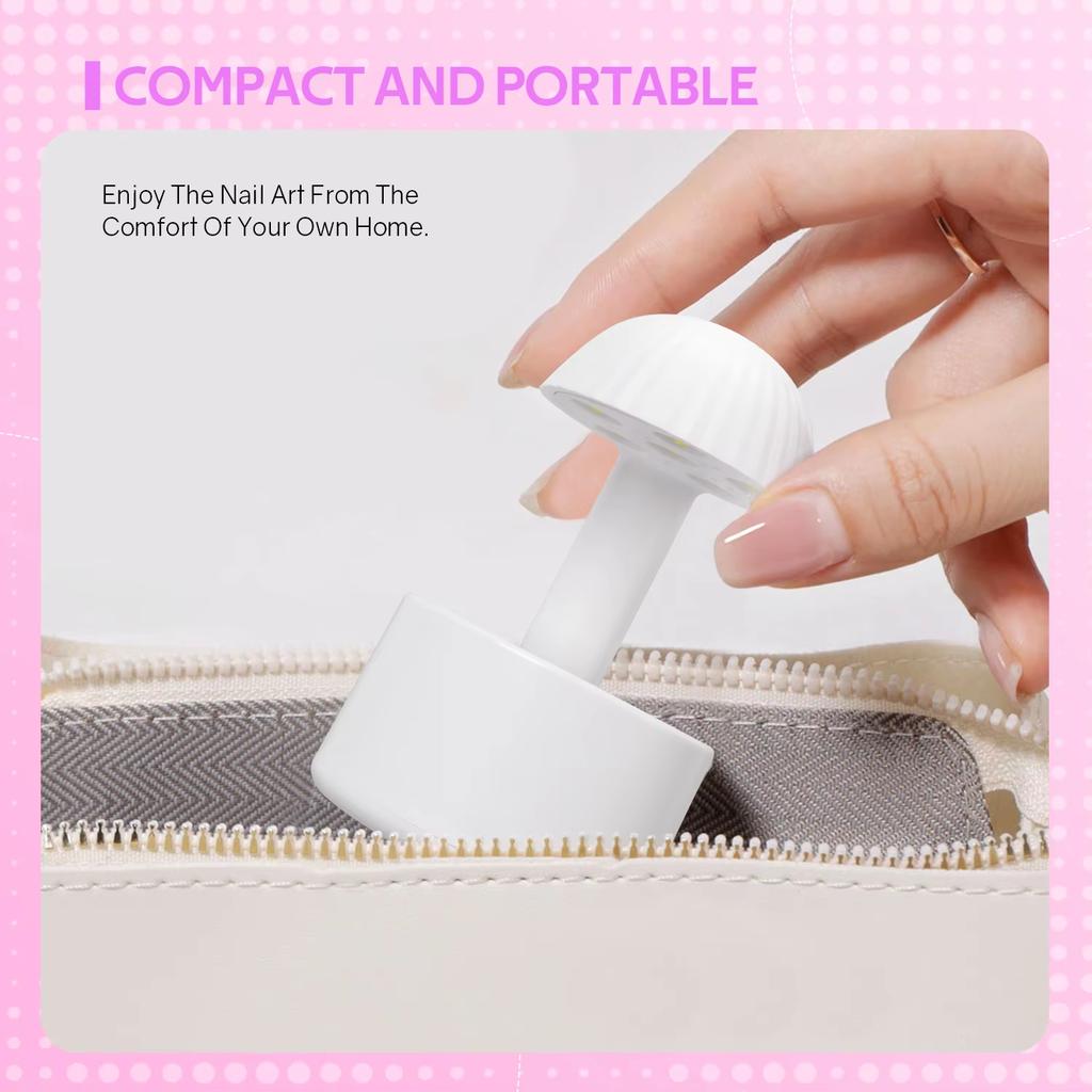 YIKOOLIN Mini UV Light for Gel Nails with Smart Sensor Portable Manicure UV LED Lamp for DIY Nail Art And Gel Polish Extension