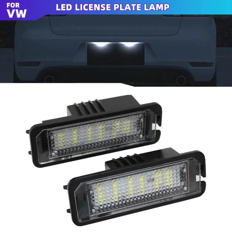 For Skoda Seat Leon Ibiza VW Golf 4 5 6 7 MK4 MK7 Passat CC Polo Scirocco 2008-2013 Car LED Number License Plate Light