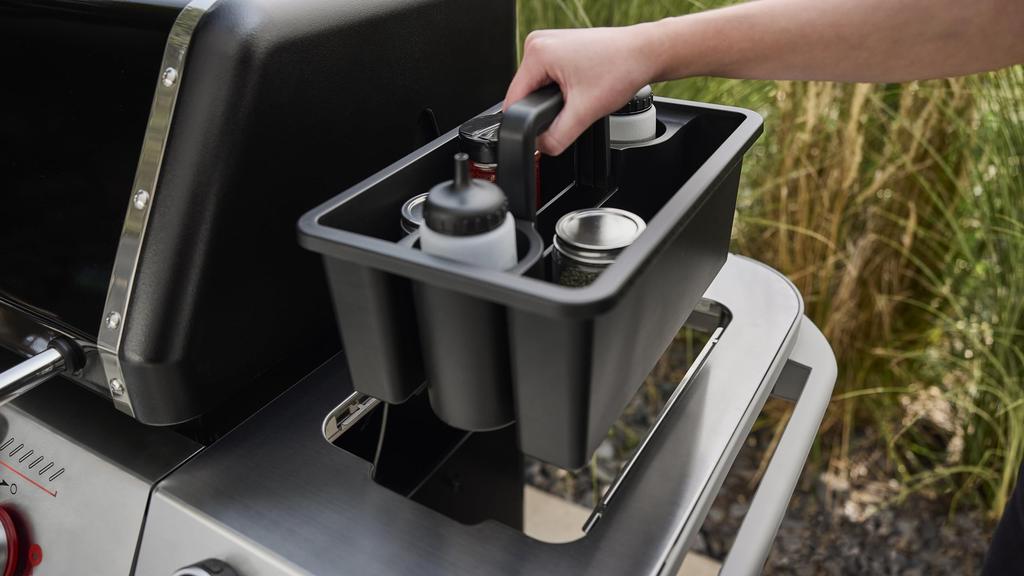 Weber BBQ Caddy with Lid, Portable Storage Box for Weber Works Barbecue Stoves, [Official Japanese Product, 2-Year Warranty], Product Number: 3400128