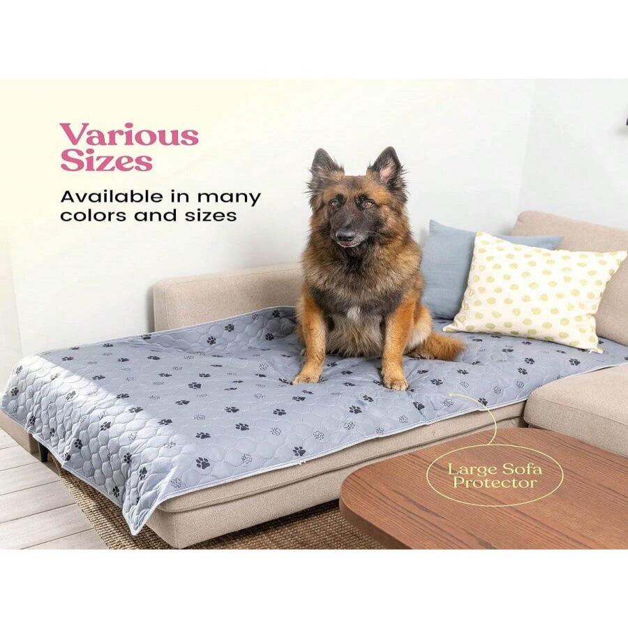 Washable Quilted Pet Pee Pads - Absorbent, Non-slip Sleeping Mats for Dogs & Cats.