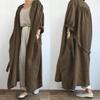 Cotton Long Cardigan Women's Autumn Blouse Casual Long Sleeve Coats Female Solid Blusas Tunic