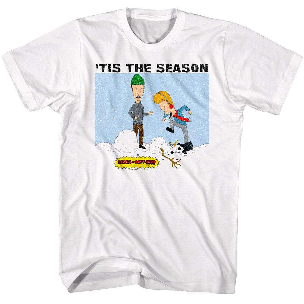 Beavis and Butthead Tis the Season Men T Shirt M