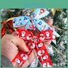 Handmade Colorful 10cm Bow Accessories Featuring Glittering Designs For Holiday Cheer
