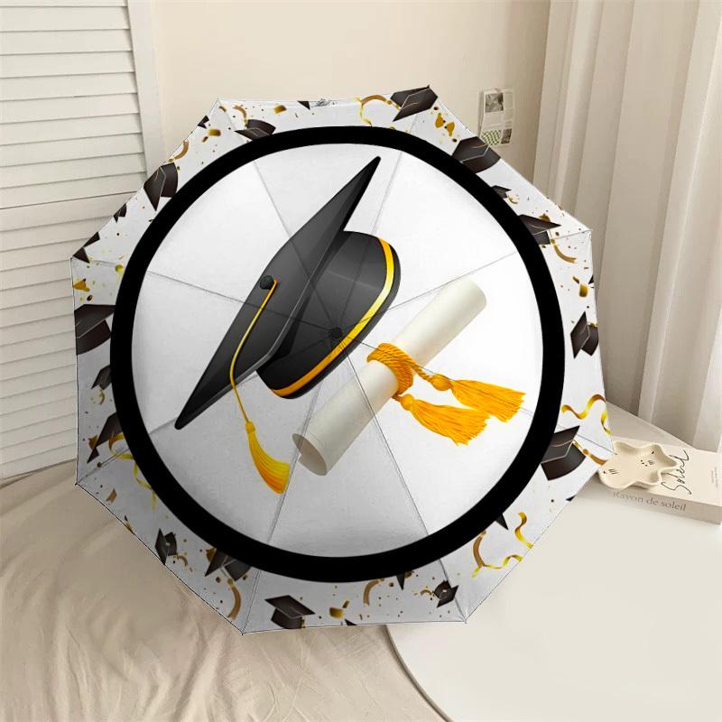 

1PC graduation certificate Umbrella-8-Rib Reinforced, Automatic Open, Lightweight & Durable, Cute Fashion Accessory for Outdoor-K1306