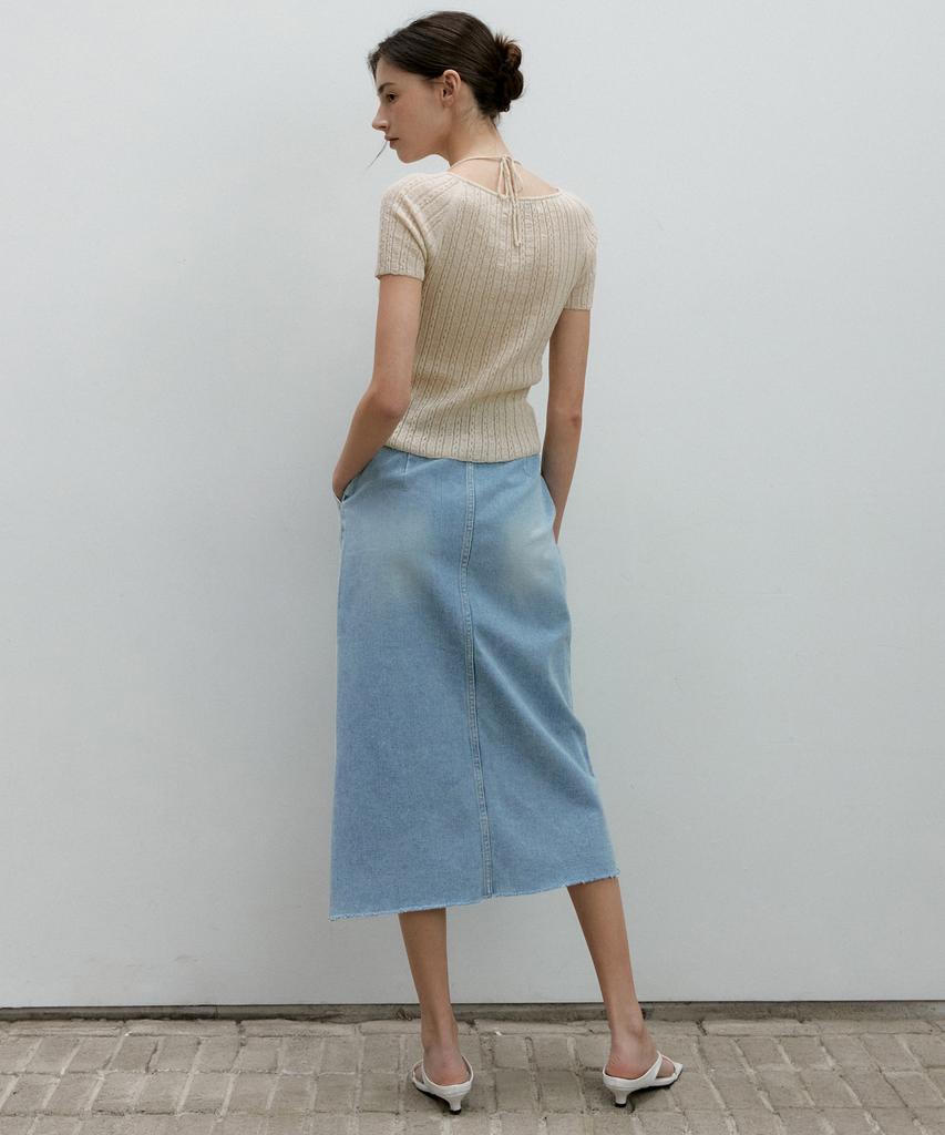Otte Denim Slit Long Sk