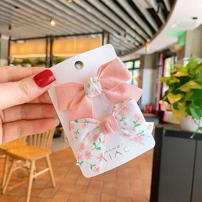 

Kid Girl s Hairpin Floral Print Candy Color Bowknot Hair Clip Accessories for Girls Teens Butterfly Hair Clip Other