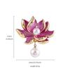 High-end Lotus Brooch Women's Chinese-style Cheongsam Brooch Pin Suit Jacket Buckle Pin Antique Style