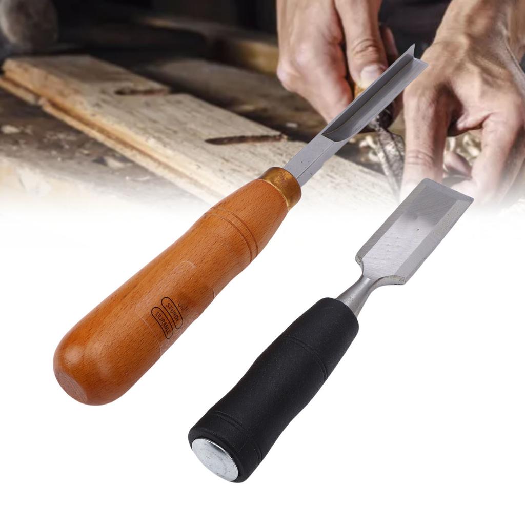Woodworking Chisel Set Right Angle Corner Chisel and Metal Strike   Flat Chisel for Wood Stone Carving