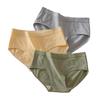 3Pcs/Set Cotton Sports Underwear Women Sexy Seamless Panties Low-Waist Solid Briefs Female High Stretch Breathable Soft Lingerie