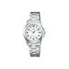 Standard Series Classic Pointer Fashion Business Quartz Movement Stainless Steel Strap Watch Women Watches White LTP-1215A-7B2