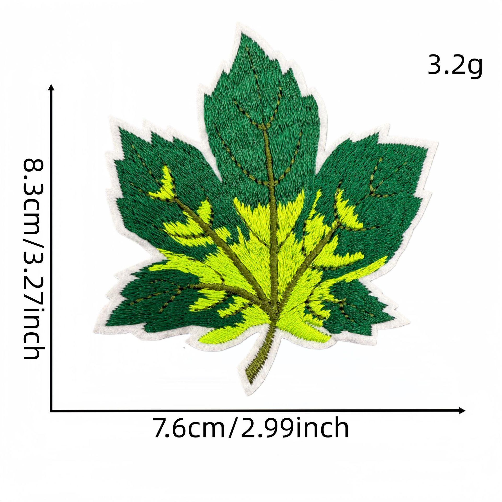 

Premium Maple Leaf Cartoon Embroidery Patches for Kids Clothing and Accessories