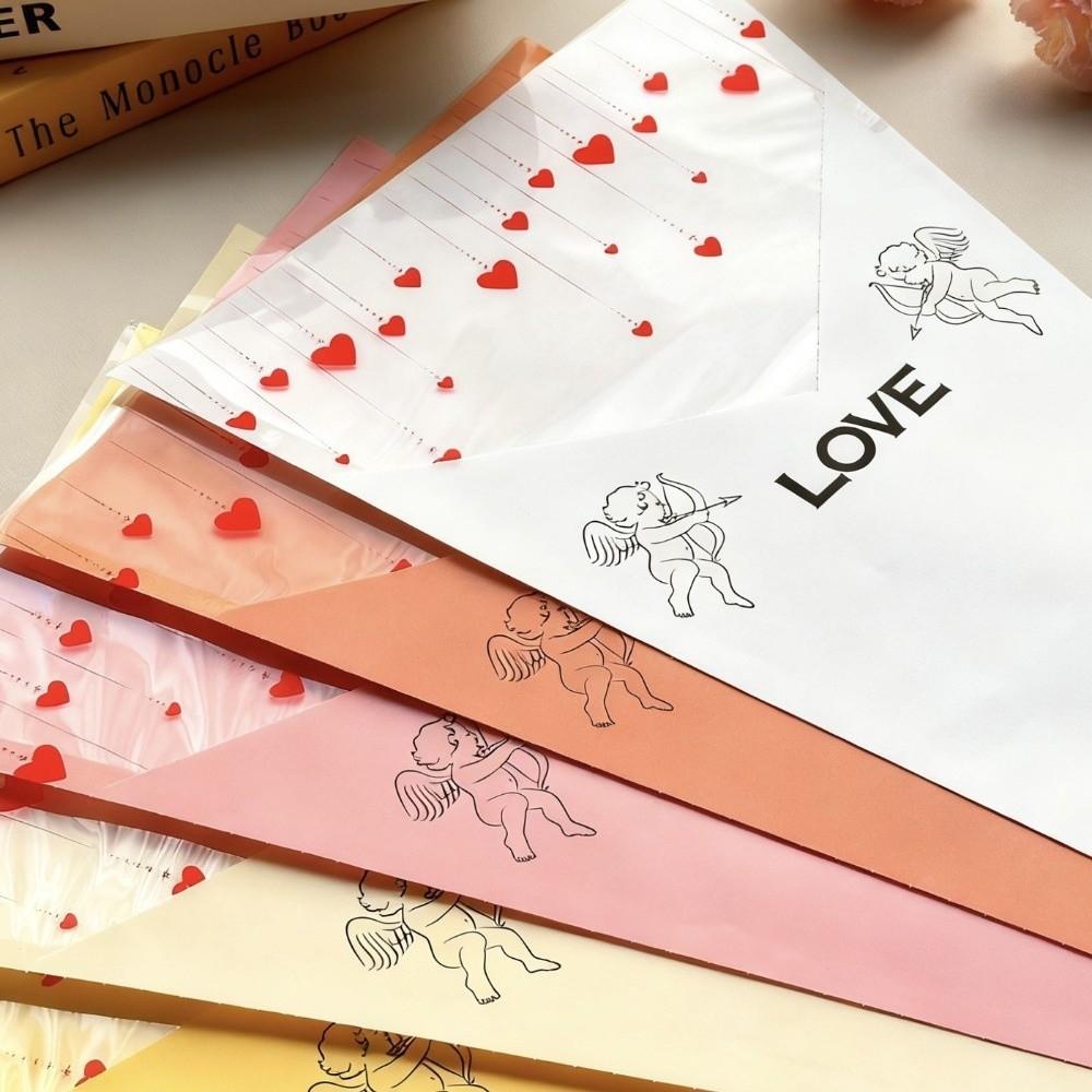 10 Pieces Transparent Flower Packaging Bags Waterproof Flower Arrangement Bags  520 Celebration