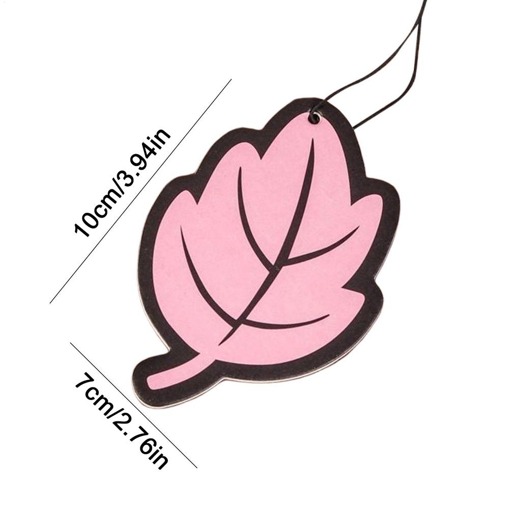 10 STÜCKE Auto Lufterfrischer Natürlich Duftend Jasmin Papier Auto Hängend Vanille Parfüm Duft Blattform Autozubehör Innen