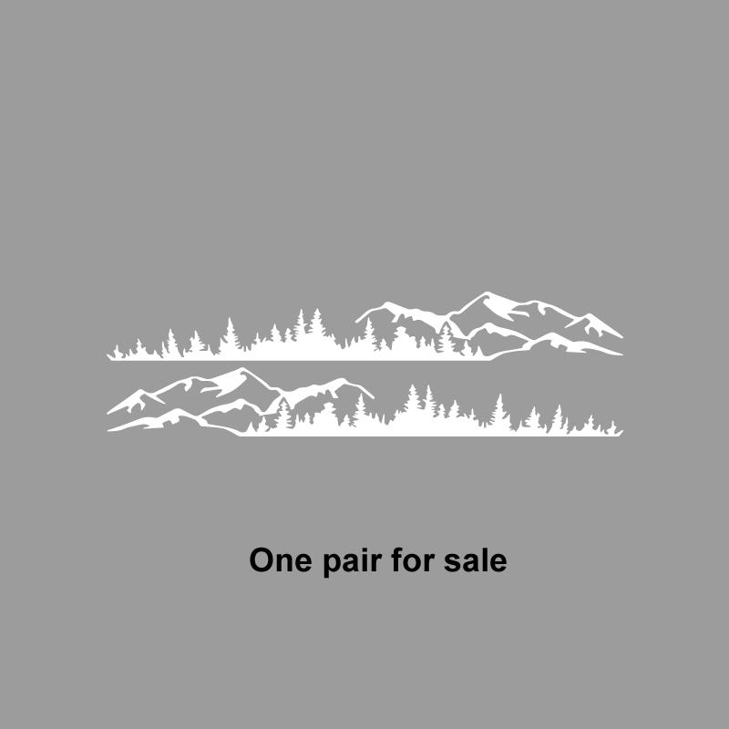 Carlow Hills and Forest Scene Outdoor Adventure Designs, Outdoor Adventure Stickers Nature Themed Decorations Durable Vinyl