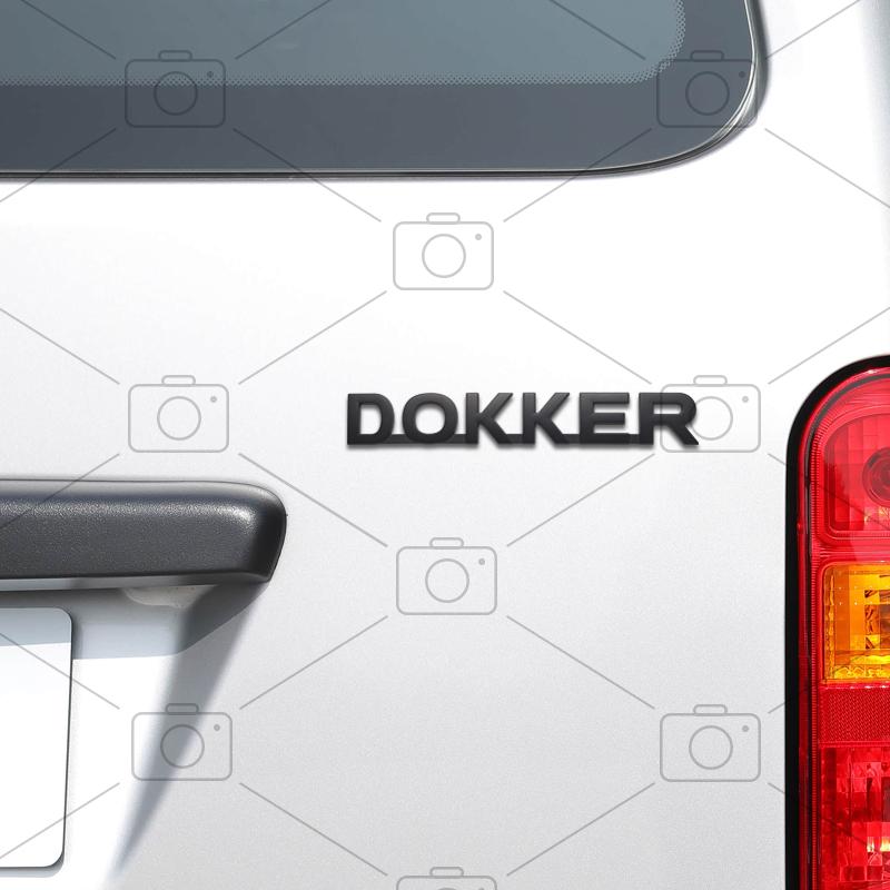 Car Metal Body For Dacia Dokker Logo Dci Camper Van Letter Decals Styling Badge Trunk Fender Emblems Sticker Accessories NN37