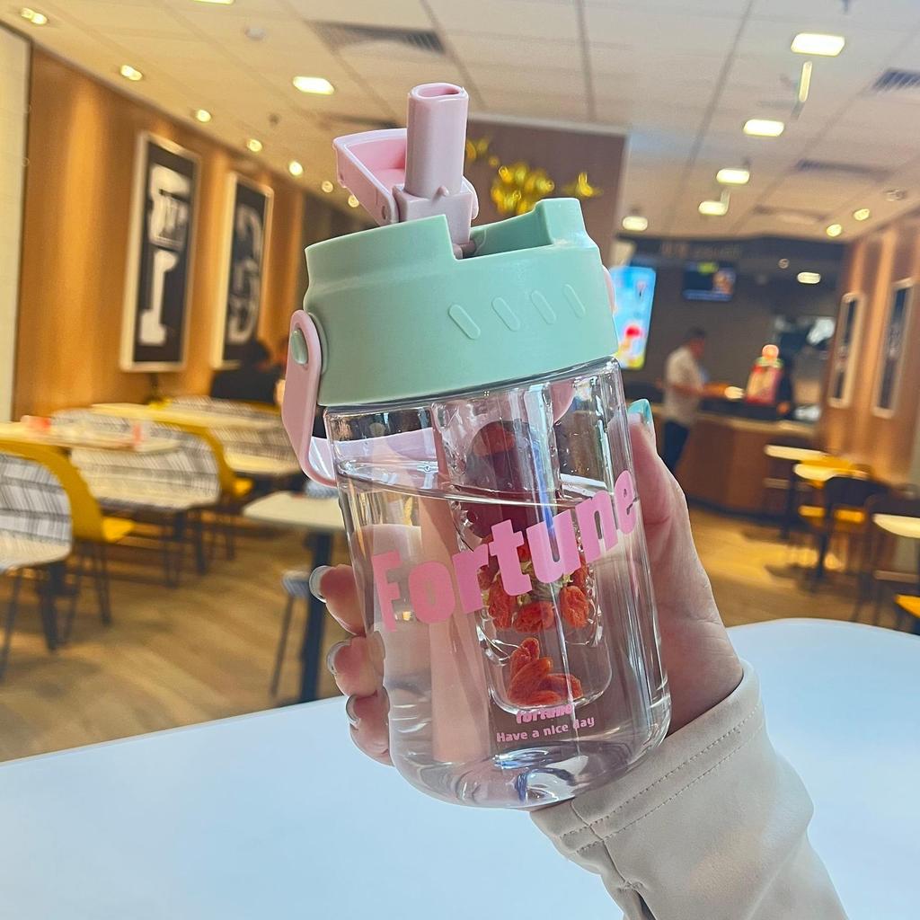 High-Value Portable Shaker Tumbler - Summer Straw Cup for Girls, Sports, Fitness, and Milkshakes
