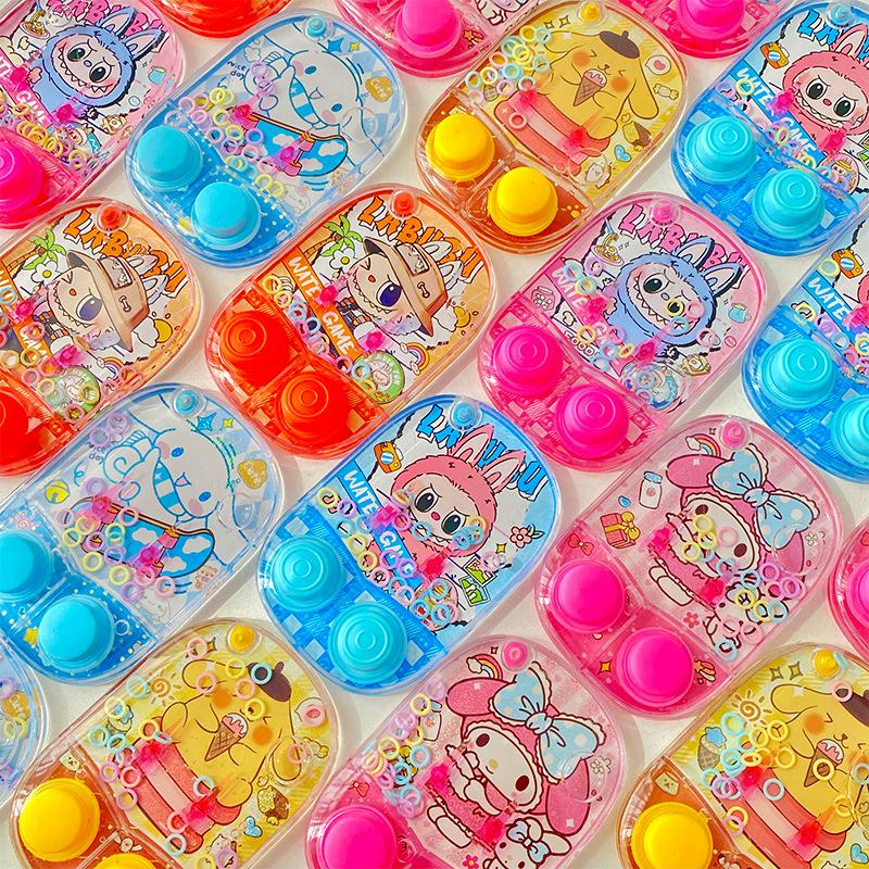 1 Stück Weihnachtsgeschenke Labubu Cartoon Kreatives Spiel Wasserschießspielmaschine Dekompressionsspielzeug