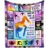 Gymnastics Girl Blanket Flannel Blanket Air Conditioning Blanket Nap Blanket Flannel Blanket