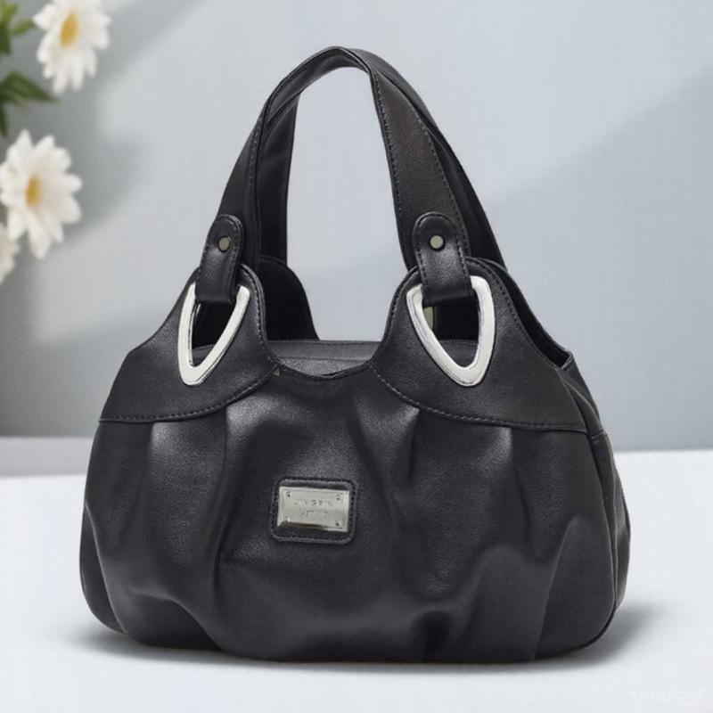 Commuting Casual Versatile Fashion Niche Design Simple Large Capacity Handbag Women чёрный