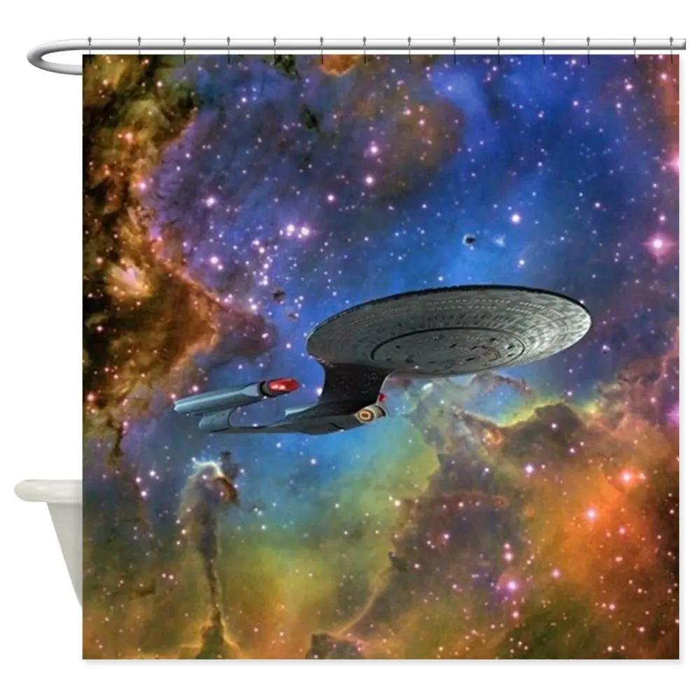

Шторка для душа из декоративной ткани StarTrek 1701D Туманность Орла W90xH180cm