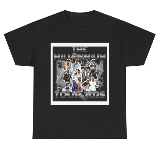 Millennium Tour Shirt 2025 T Shirt Throwback Y2K Music Fan Meme Graphic Tee XXXXL