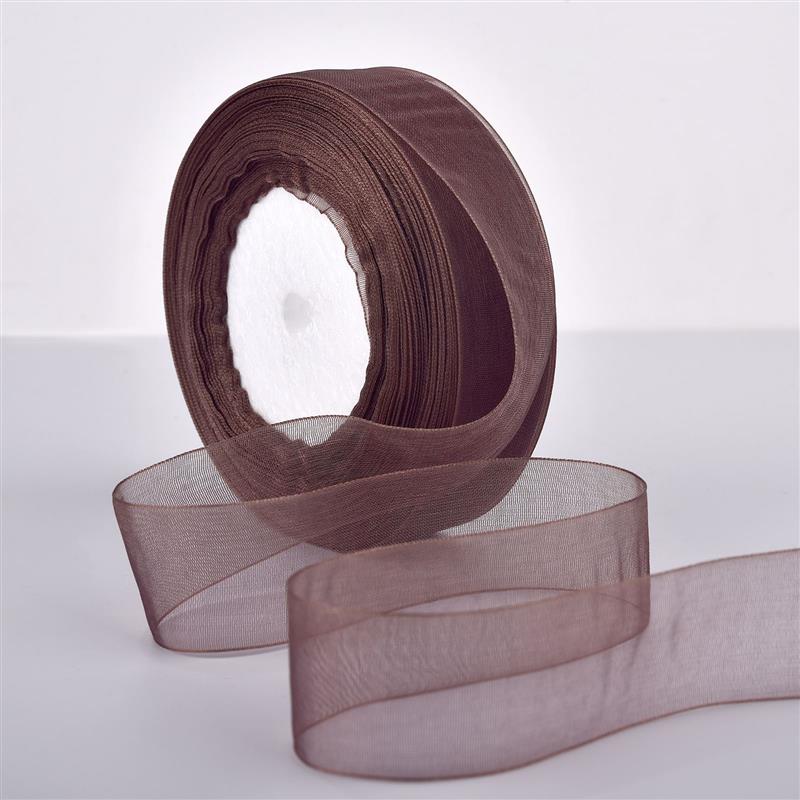 2.5cm * 50 Yards Lace Gauze Ribbon Chiffon Ribbon Valentine'S Day Transparent Flower Packaging DIY Handmade Straps Lace Fabric