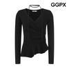 Slim Neck Point Shirring Knit  Gq2kp028f 