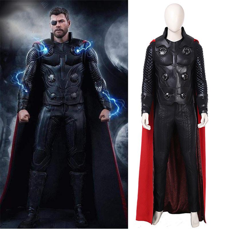 War Infinity Avengers Thor Odinson Cosplay Costume Full Suit Halloween Party