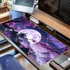 Tapis de souris XXL Ciel étoilé Lune pour ordinateur portable Caoutchouc Antidérapant Esports Bureau Tapis de bureau pour joueur Souris PC Accessoires de bureau