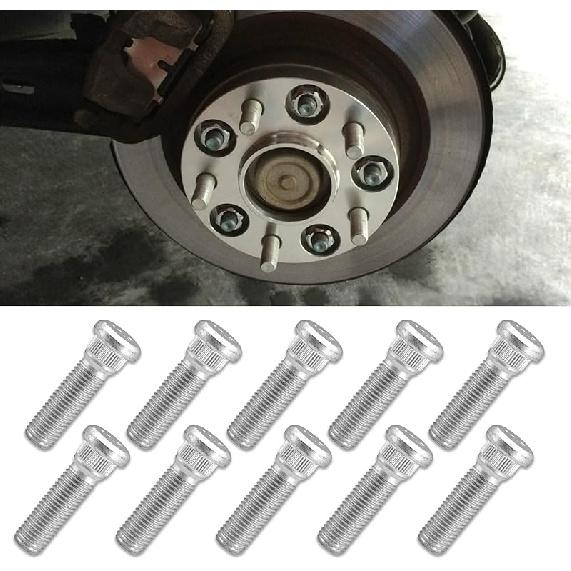 5PCS Car Wheel Studs, M12X1.5 Essential Car Accessories Lug Bolts Secure Wheel Hubs Compatible With Toyota Chevy Lexus Scion Pontiac, Replaces