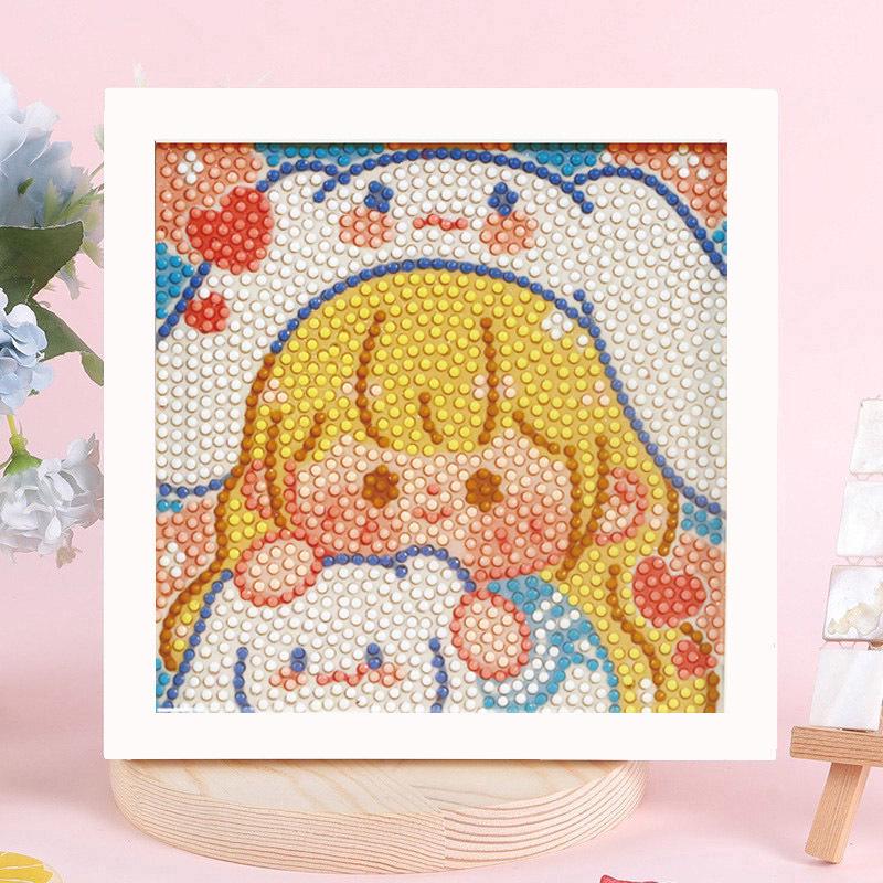 Sanrio Children's Diamond Painting with Frame Stickers - DIY Handmade Gift Set