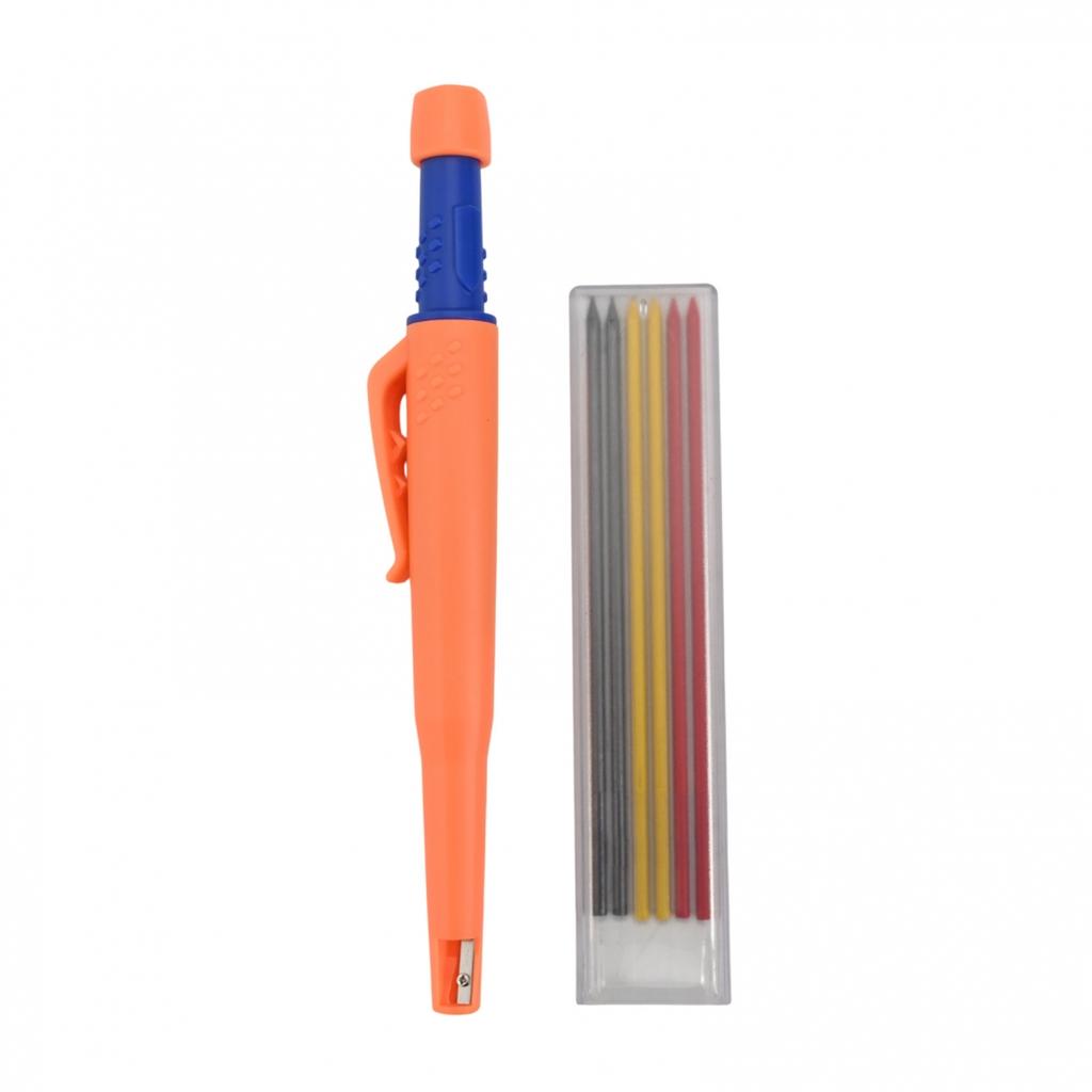 2 Druckbleistifte mit tiefem Loch (8 mm) für Holzbearbeitungs- und Zeichenprojekte