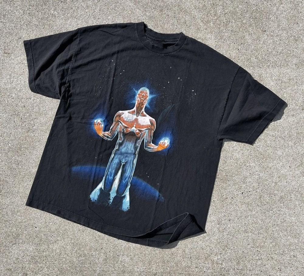 2000-е Marvel Comics Mad Engine Серебряный Серфер Футболка S-5XL Футболка Репринт НОВАЯ Унисекс Футболка XL