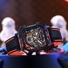 Unique Square Hollow Dial Watches Top Luxury Brand Men Sport Watch Automatic Mechanical Waterproof Wristwatch Relogio