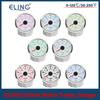ELING 52mm Water Temp Meter Signal 0-120℃/30-250℉ Temperature Gauge with 7 Colors Backlight for Boat Car Motorcycle 9-32V