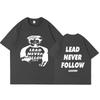 Rapper Chief Keef Lead Never Follow Leaders T Shirt Unisex Women Hip Hop Vintage Tshirt  Cotton Casual Soft Oversized Tshirts