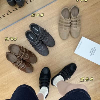 French Retro Mori Grinding Stickers German Training Shoes Women's Flat 2025 Autumn Mary Jane Shoes Soft-soled Casual Women's Single Shoes