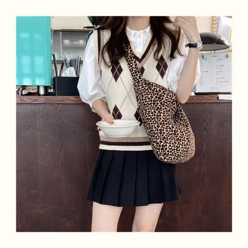 New Commuter Versatile Large Capacity Leopard Print Tote Bag